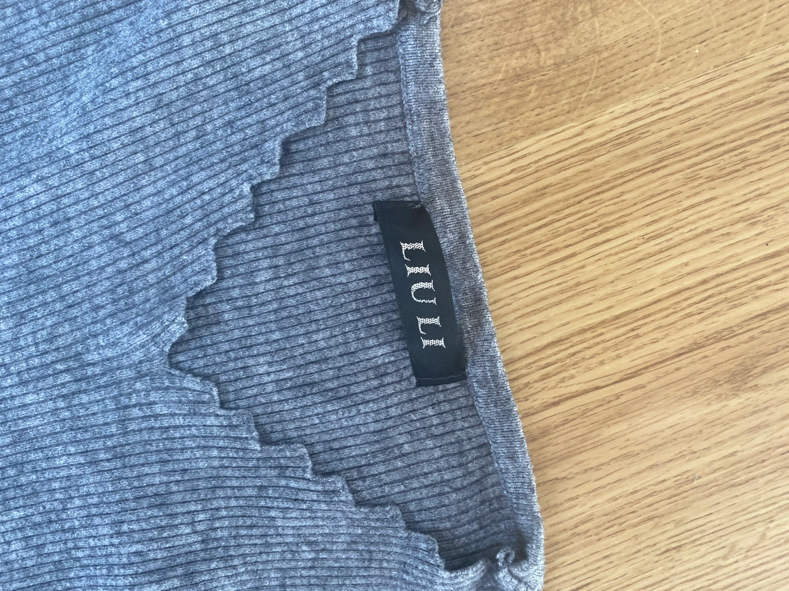 Vestido blusa túnica de malha cinza mescla LIU LI - decote em V 36 – photo 2